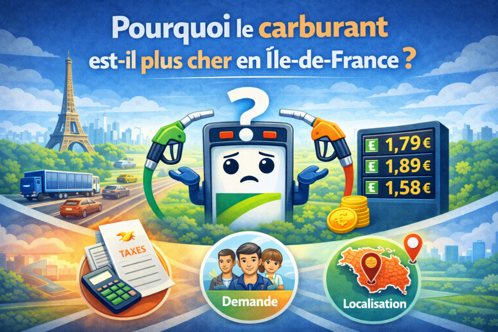 Pourquoi le carburant est-il plus cher en Île-de-France