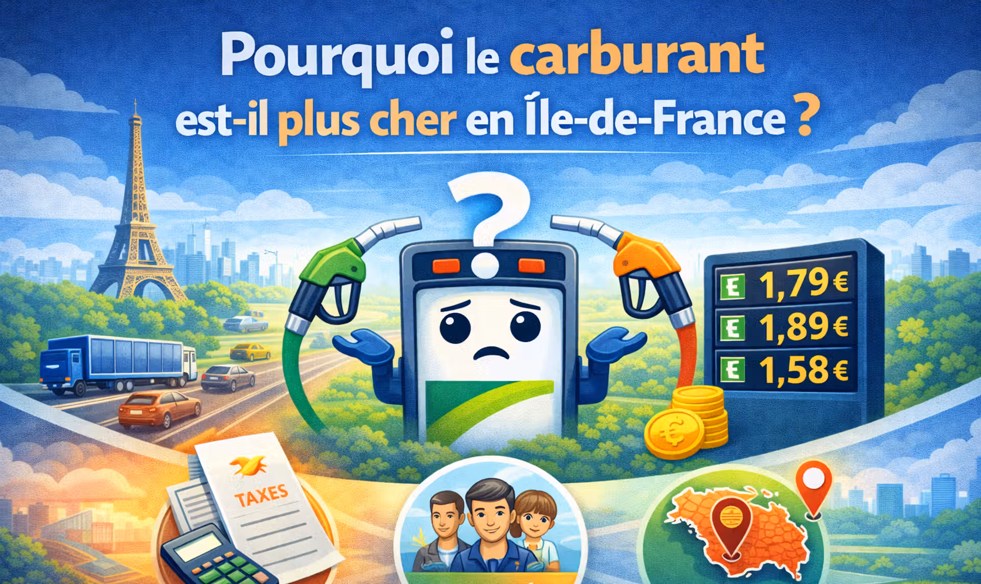 Pourquoi le carburant est-il plus cher en Île-de-France
